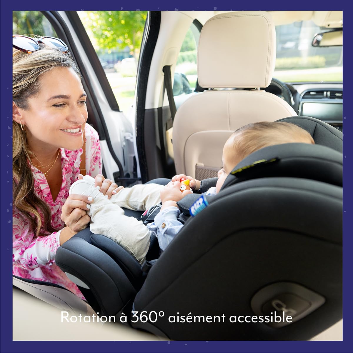 Graco Turn2Me Grow i-Size R129, siège auto 3-en-1 multi-âge rotatif à 360° ISOFIX, de 40 à 125 cm (de la naissance jusqu'à environ 7 ans), harnais à 5 points