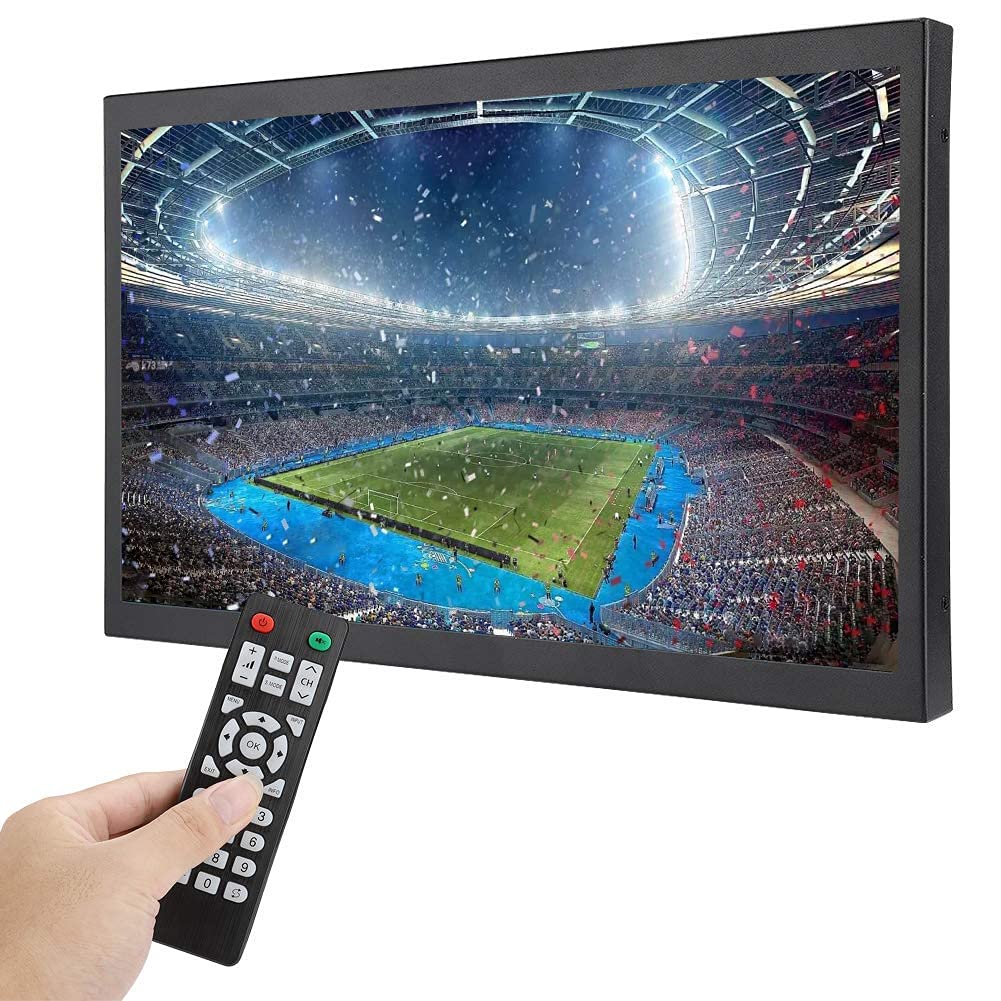 Bewinner Monitor Portatile 17.3 Pollici, 1920x1080 Full HD Monitor Schermo Esterno con HDMI VGA AV USB, Touchscreen TFT Monitor Industriale in Metallo per PC, CCTV, PC Portatile