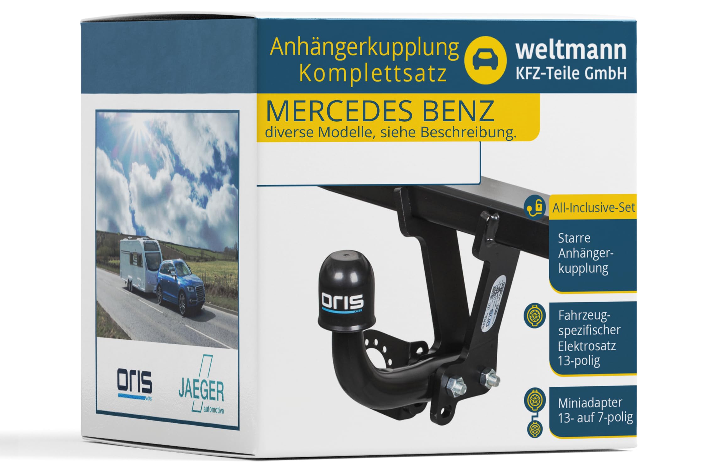 Jaeger Automotive Premium-Kit 42040308 Anhängerkupplung inkl. 13P E-Satz AHK