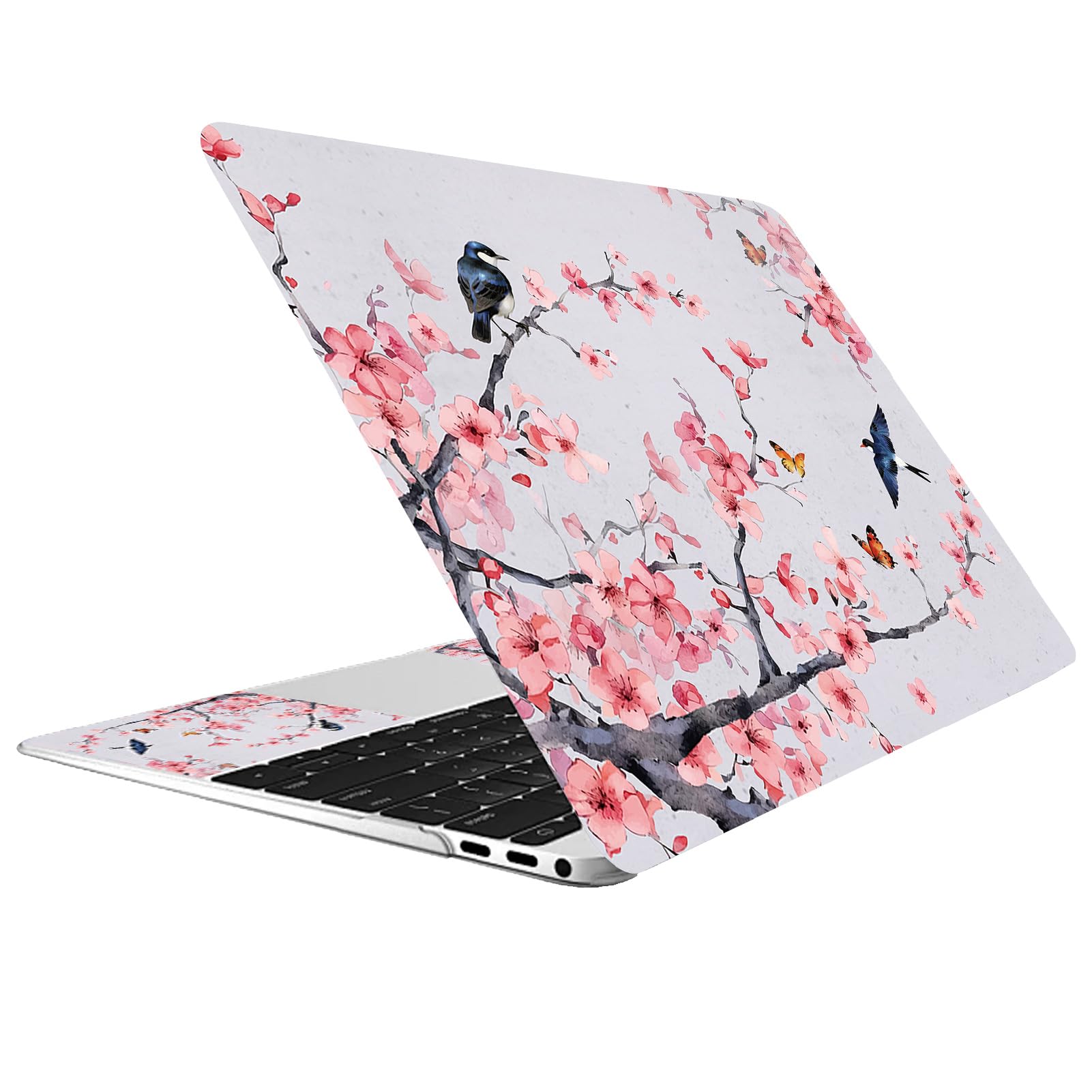 CREATCABIN Adesivo per Laptop PVC Vinile Citazione Adesivo per Notebook Adesivo per PC Protezione Personalizzata Impermeabile AntiGraffio per Laptop 12.1 13 13.3 13.6 14 15 15.3 16 Pollici Fiore