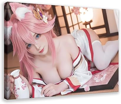 AI Japanese Anime, Sexy Girls, Cute Girls 1741917043735 Canvas Poster Wall Art Decor Print Picture Paintings for Living Room Bedroom Decoration Frame 12x18inch30x45cm
