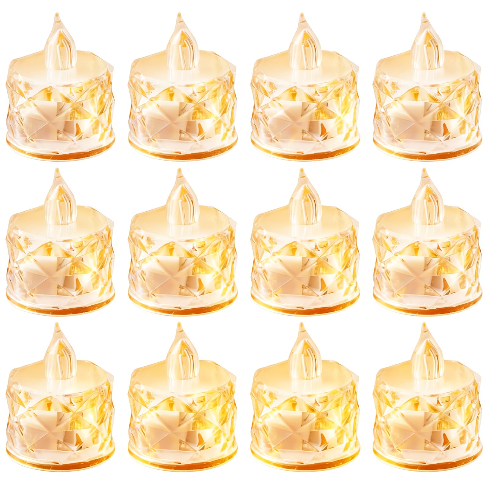 24PCS Flameless LED Candles - Battery Operated Votive Lights for Wedding Centerpieces, Holiday Tablescapes, Yoga Studios - Safe Tabletop Decor for Dinner Parties & Home Ambiance Lighting