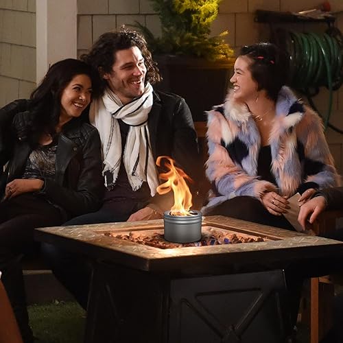 Miniatura 8 de Paquete de 2 fogatas portátiles, pozo de fuego Smores, hoguera al aire libre, 3-5 horas de tiempo de combustión, sin brasas, sin complicaciones,