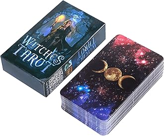 Jamron 78Pcs/Set Tarot Cards Deck Board Future Telling Divination Game English Edition Witches SN07408