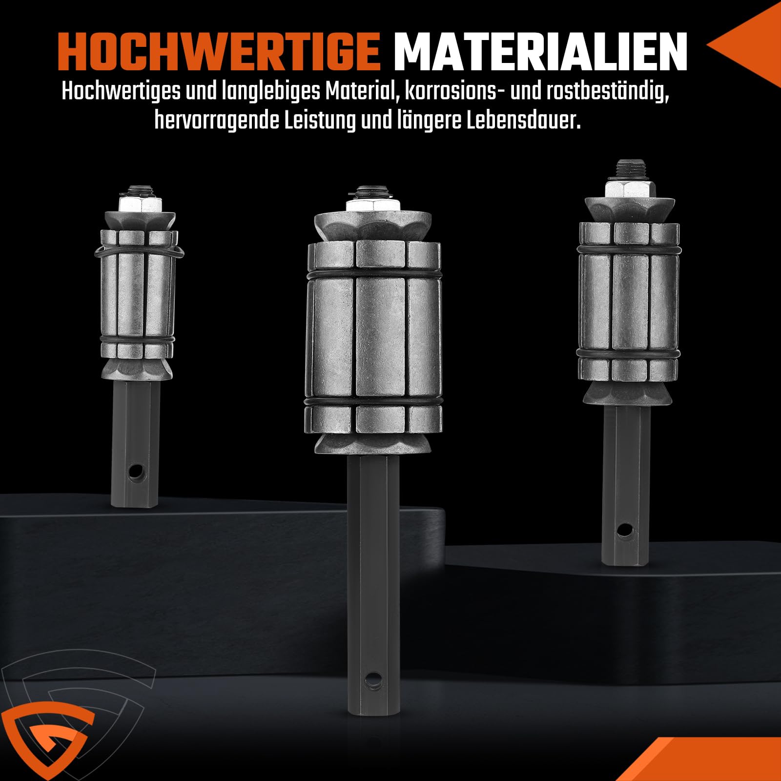 3 TLG. Rohrweiter Set 29-89 mm Auspuff Rohraufweiter Satz | Rohrexpander | Auspuffrohrformer | Rohrspreizer | Kfz Werkzeug für Auspuffanlagen | für Auto KFZ PKW