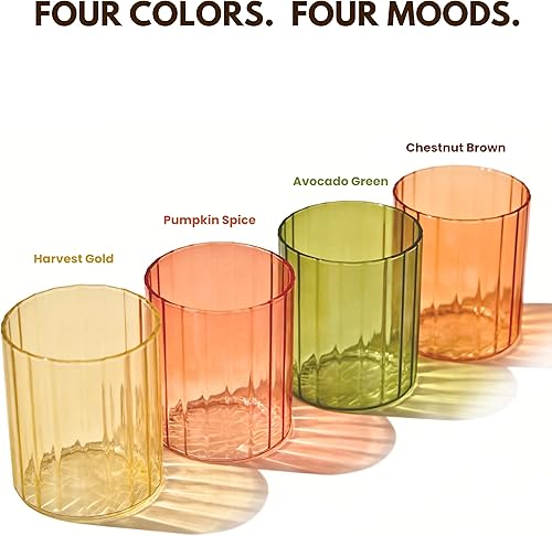 Miniatura 4 de Juego de vasos, vasos de 13 onzas, colección Fall Gardient, 4 piezas