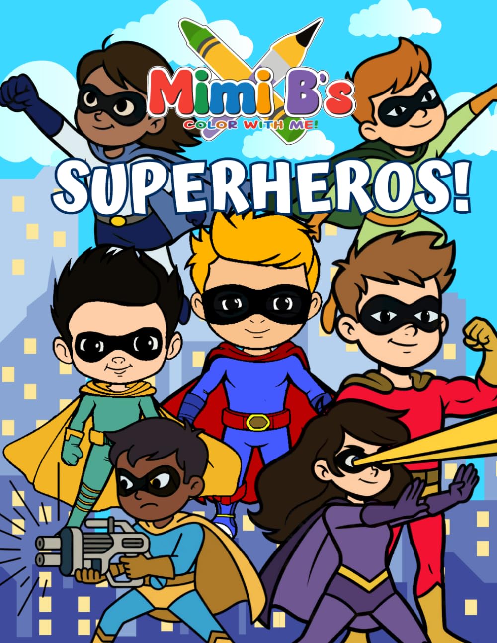 Mimi B's Color With Me! - Superheros