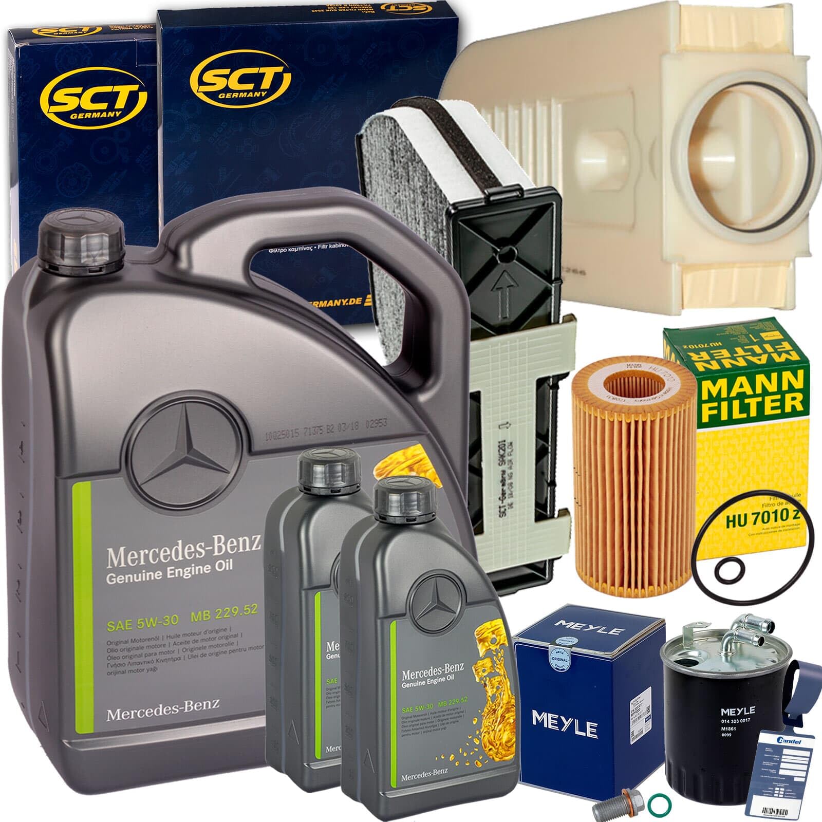 Inspektionspaket Filter Inspektionspakete FÃ¼r Mercedes Inspektionspaket + 7L 5W-30 U00d6l Passend Für C204 W212 GLK 229.52 Mercedes Ã¶l Service Set Auto