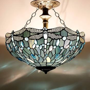 その他 Tiffany Style: 170 Years of Design Tiffany Lamp Stained Glass Style Bedside Table Lamp W16H24