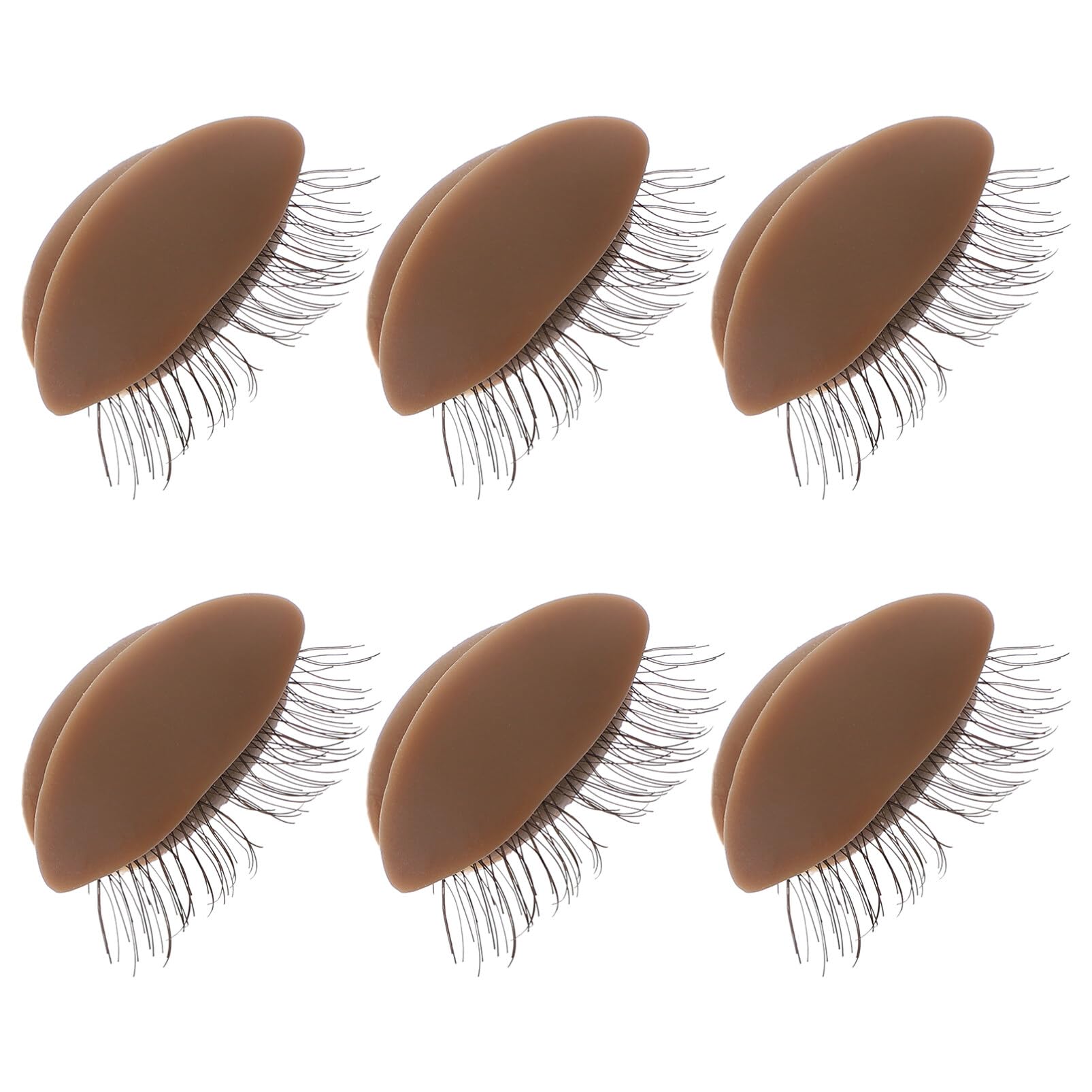 FOMIYES 9 Pairs Removable Eyelids Eyelash Mannequin Head Lashes Extension Kit Lash Kit Practice Eyelash Lids Realistic Eyelids for Lash Extensions Eyelash Extension Eyelid Eyelids Supply