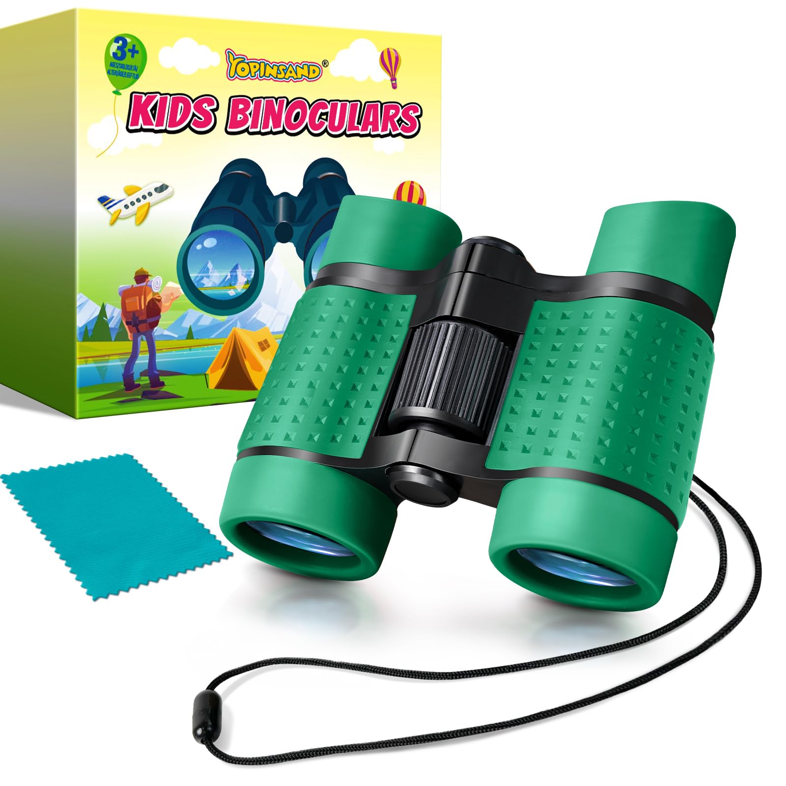 Binocular for Kids, Kids Binoculars for Ages 3-12 Boys Girls, Outdoor Gifts Toys for Kids- Perfect for Bird Watching, Camping, and Outdoor Exploration