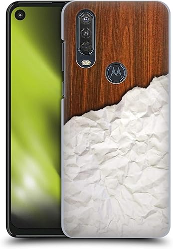 Official Nicklas Gustafsson Wooden Crumpled Paper Textures Hard Back Case Compatible for Motorola One Action Official Nicklas Gustafsson Wooden Crumpled Paper Textures Hard Back Case Compatible for Motorola One Action