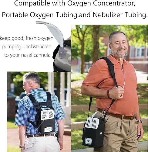 Miniatura 4 de TEYOUYI Soporte para manguera de oxígeno, alivio de tensión de tubos, soportes de tubo de manguera de oxígeno, compatible con concentrador de