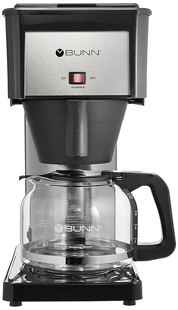 BUNN BXB Velocity Brew 10-Cup Home Coffee Brewer, Black