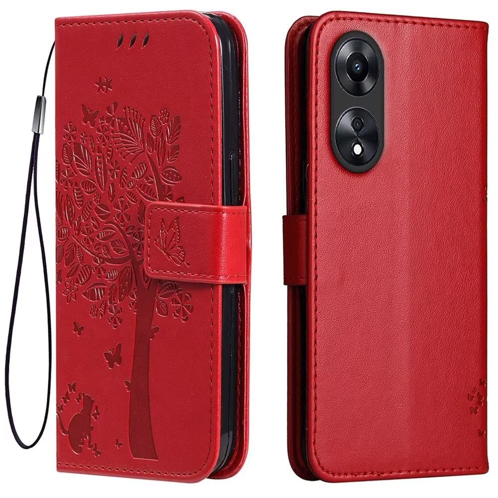 Custodia In Pelle Con Disco Per OPPO A18 / A38 – Cover TPU Morbida Antigraffio – Colore Azzurro - 6