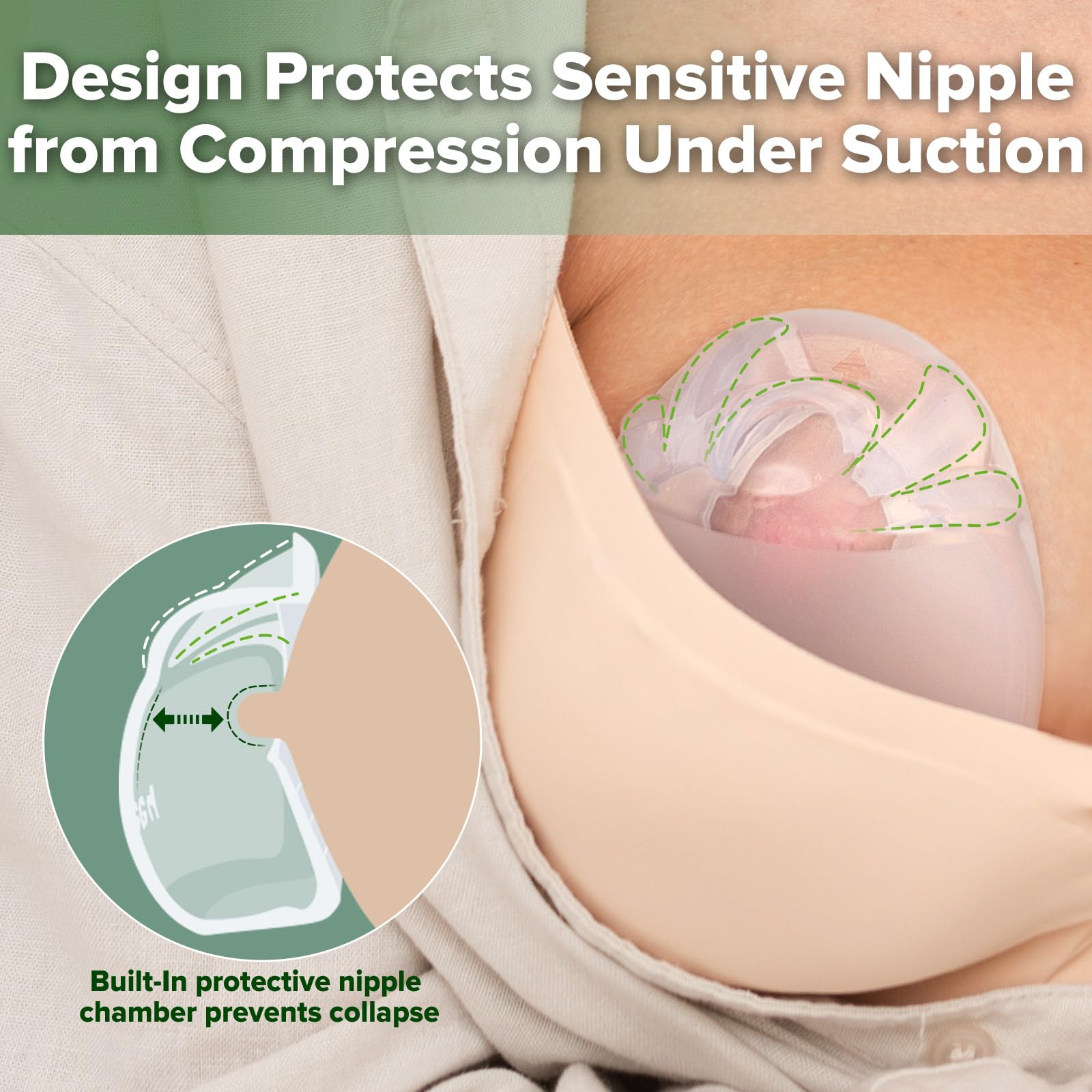 haakaa Halo Silicone Breast Milk Collector - Image 2