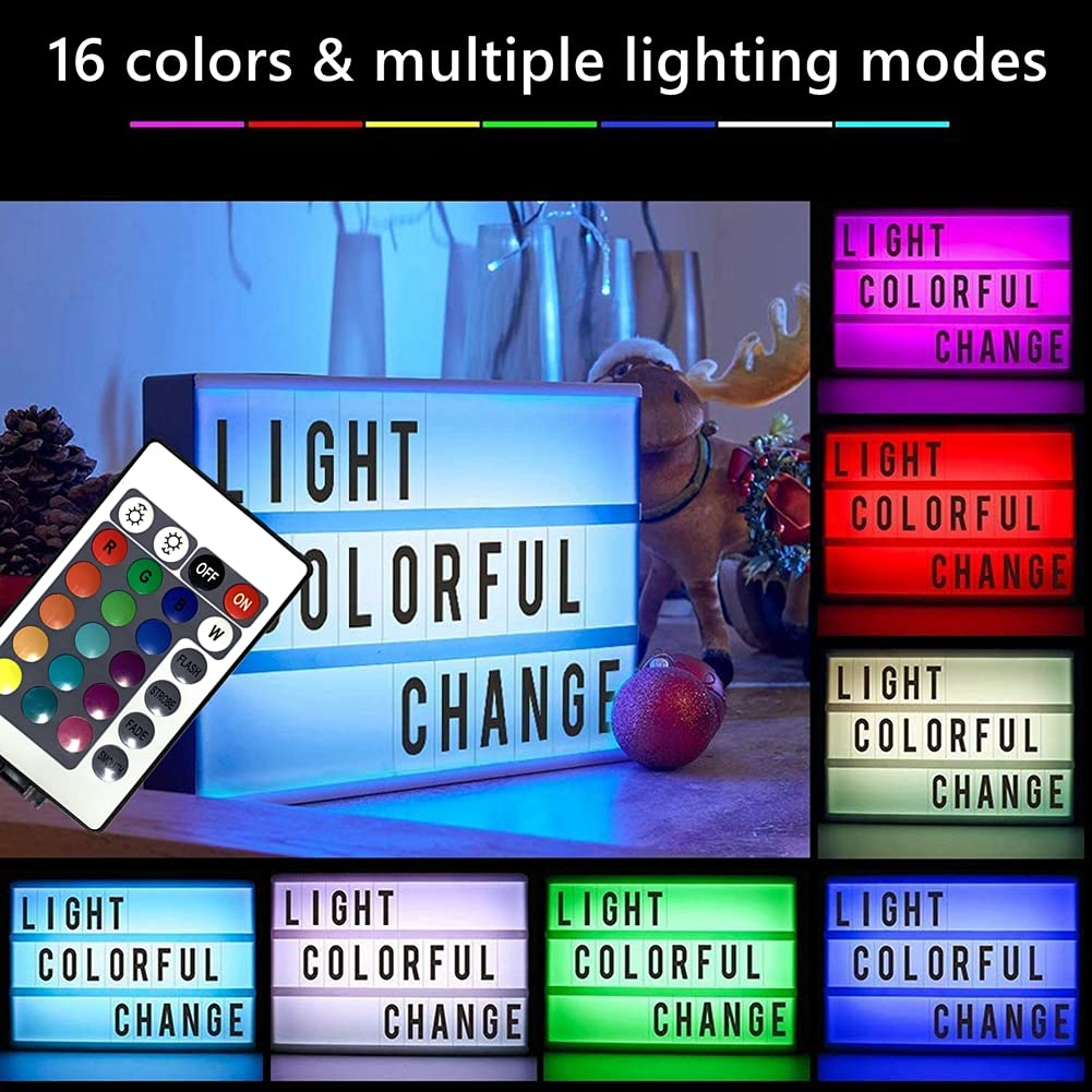 Scatola Luminosa LED A4 Con 192 Lettere Ed Emoji – Alimentazione USB/batteria