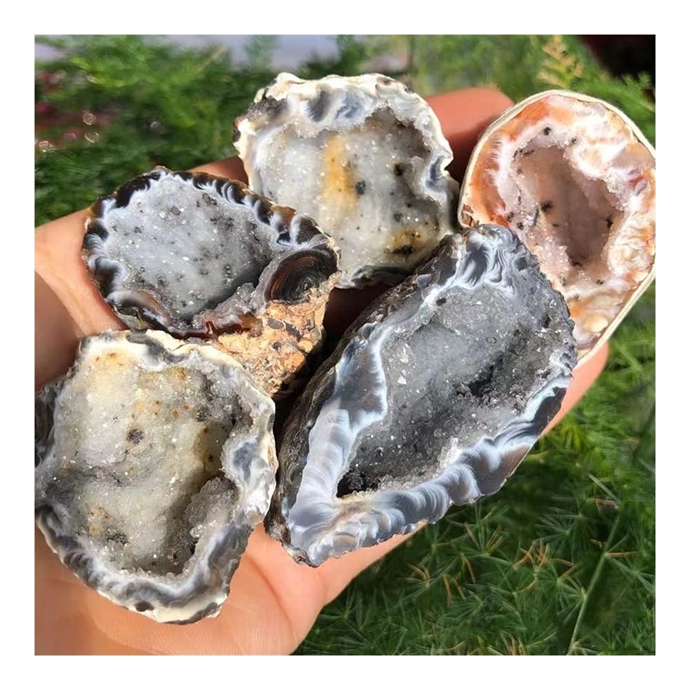 Salud y hogar Águila RARA Natural Cueva Cristal Cuarzo Cuarzo Croquete Minero Aura Curación Cristal Cristal Decoración del hogar Espécimen Mineral (al Azar) (Size : 5pcs)