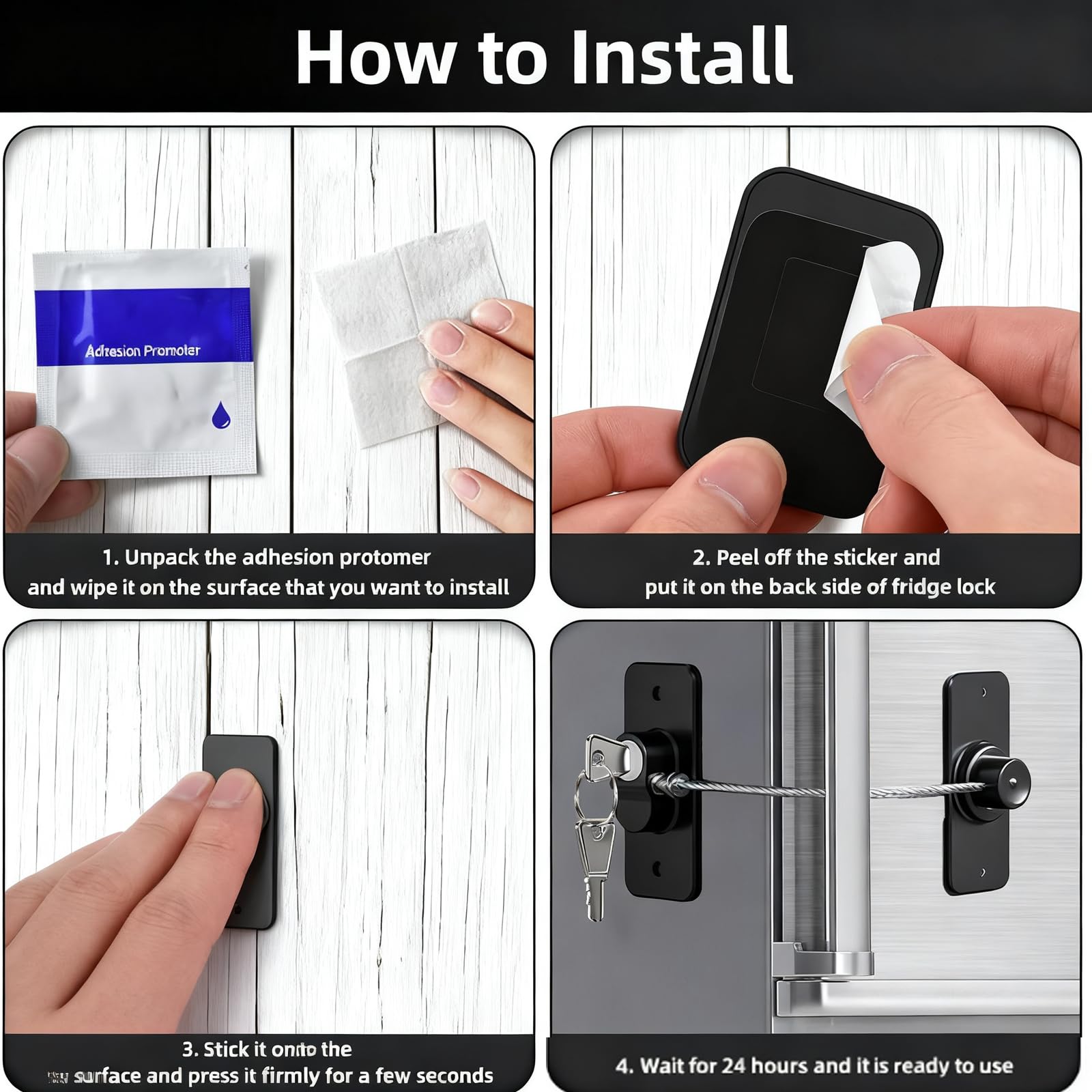 3pcs Window Locks Set for UPVC Windows,Window Restrictor Locks for Children Security with Screws Keys for Door Sliding Window - Image 2