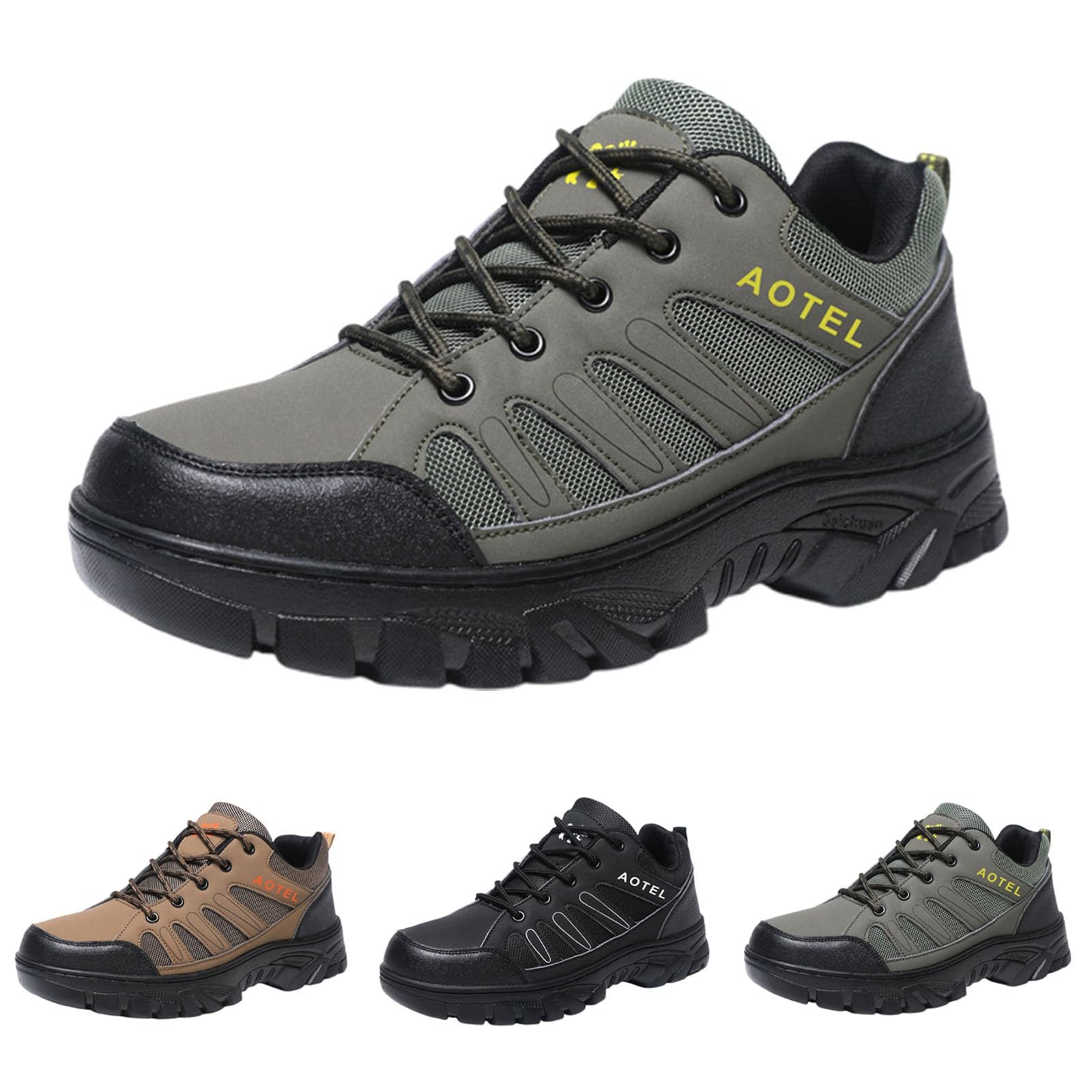 Wanderschuhe Herren Leicht Luftig Trekkingschuhe Rutschfest Turnschuhe | Outdoor Wandern Straßenlaufschuhe Verschleißfest Outdoorschuhe Plattform Joggingschuhe Herren Gedämpft Laufschuhe