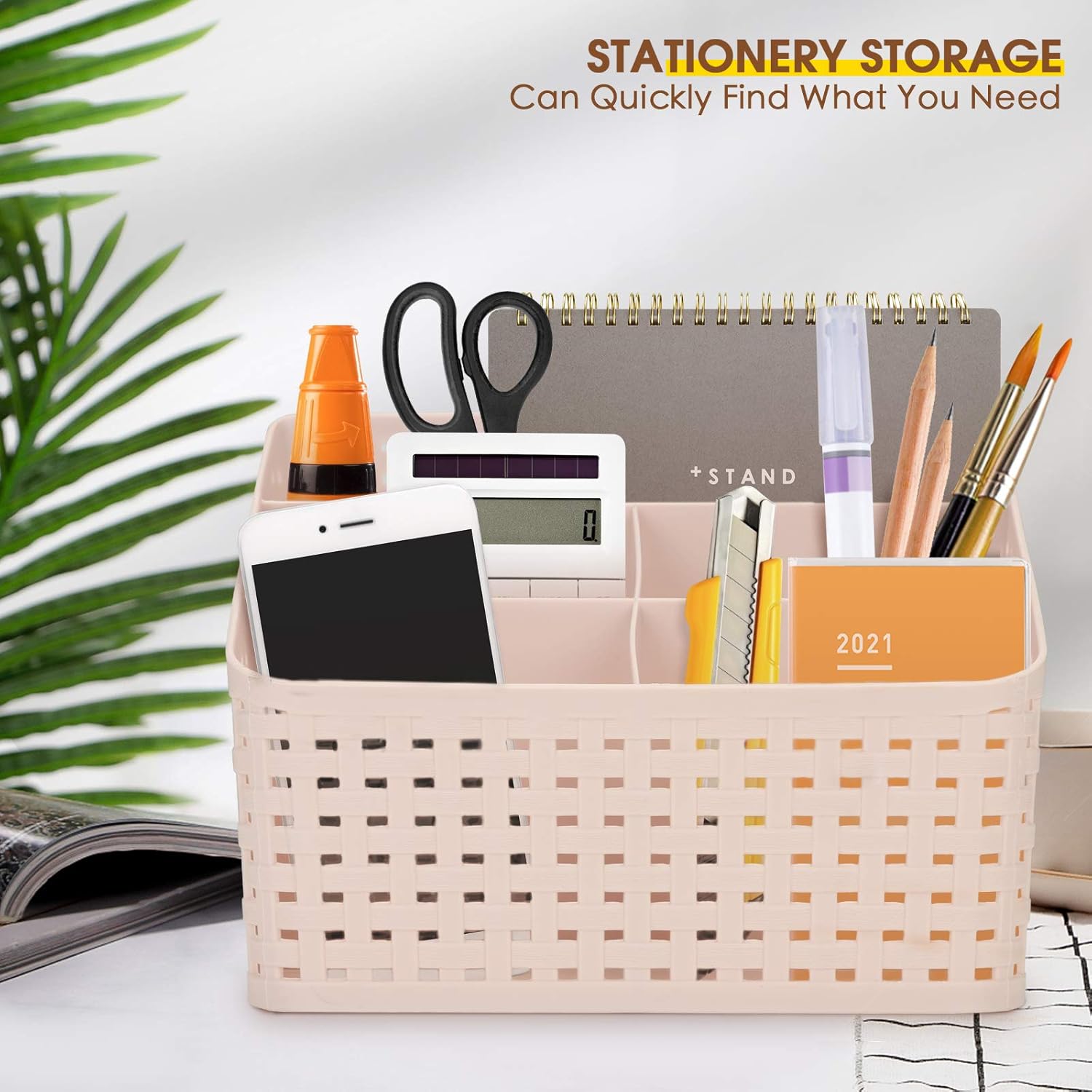 Cosmetic Storage Holder, Plastic Desktop Organizer Box Multi-grid Openwork Finish Box Make Up Organiser for Make Up Brushes Nail Polish Lipstick Earing Jewelry Dresser Bedroom 2026 - view 6