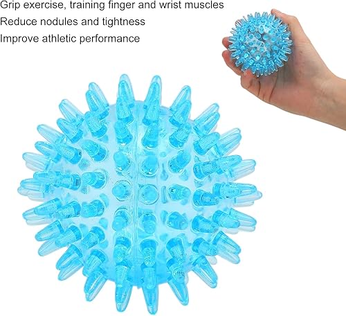 Miniatura 4 de Pelota de masaje suave y transparente de 2.8 in para manos y muñecas, alivio del estrés, rodillo muscular de tejido profundo, herramienta de