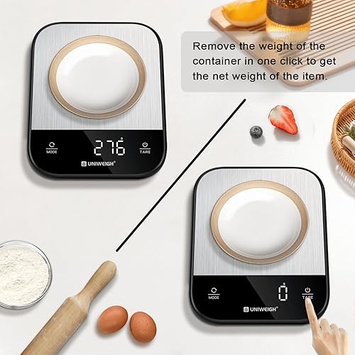 Miniatura 5 de Báscula de alimentos para cocina, báscula digital de gramos y onzas para peso de alimentos, hornear, cocinar, preparar comidas, básculas de cocina