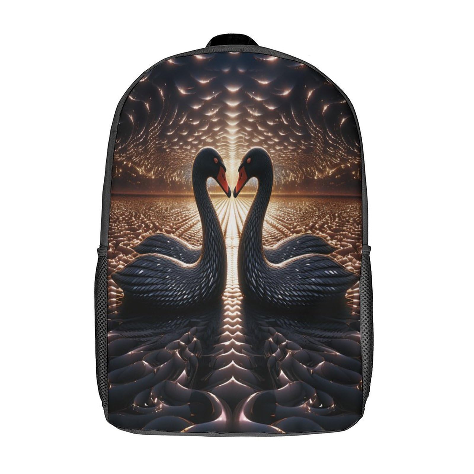 RZKKIGFTT Swan Mochila Estudiante Mochila Portátil Universitaria Mochila De Mujer Adolescentes Mochila Escuela Viajar Colegio Cámping Impermeable 17inch