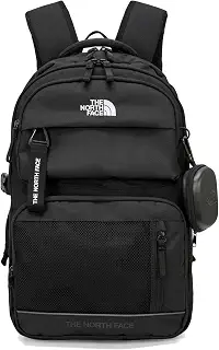 [ザノースフェイス] The NORTH FACE ホワイトラベル 2024 デュアルバックパック 男女兼用 DUAL BACKPACK FOR UNISEX (ブラック(BLK)) [並行輸入品]