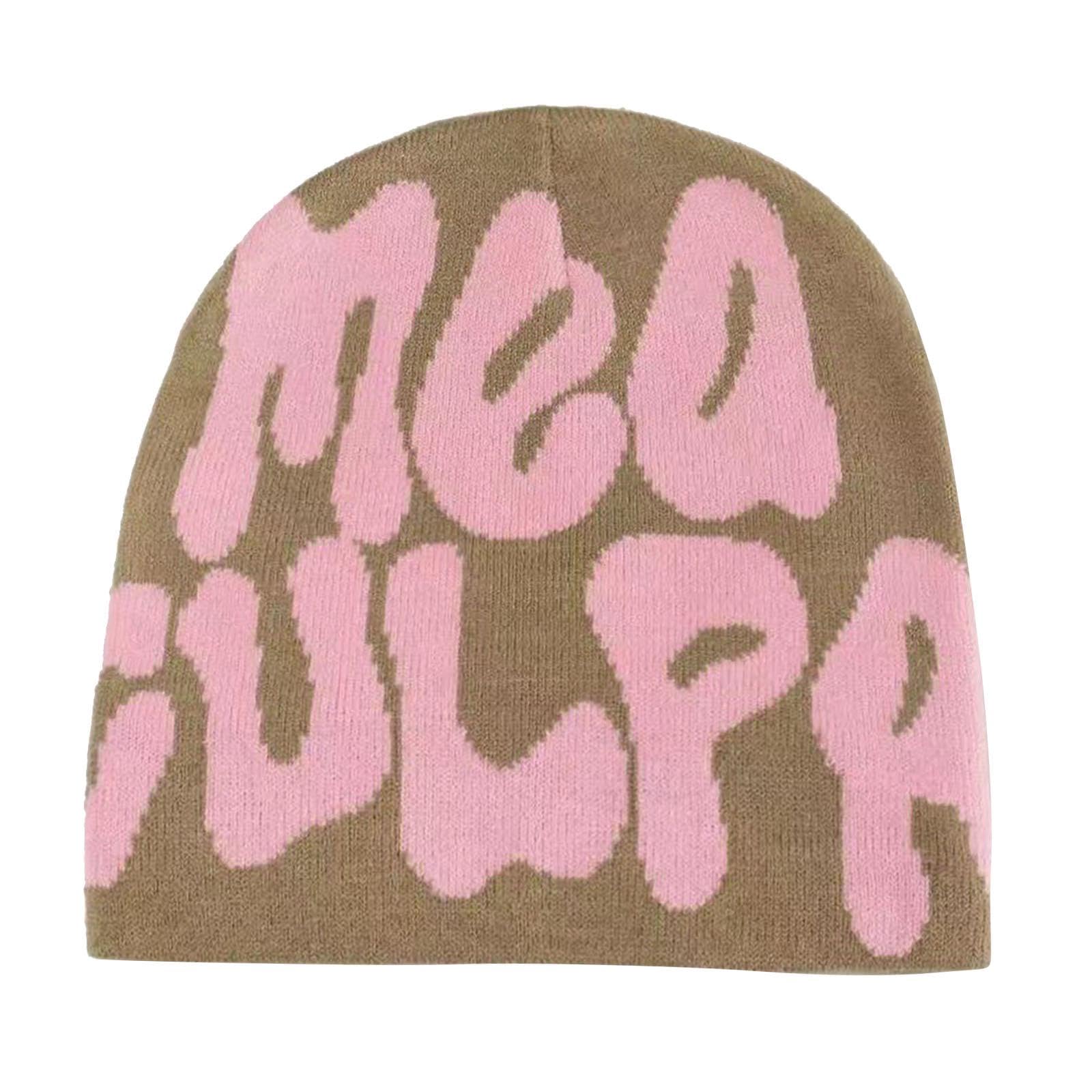 Women Men Beanie Stretchy Fashion Decorative Streetwear for Travel Party Khaki Pink| Hats| Womens Accessories |Clothing Shoes &-image-13