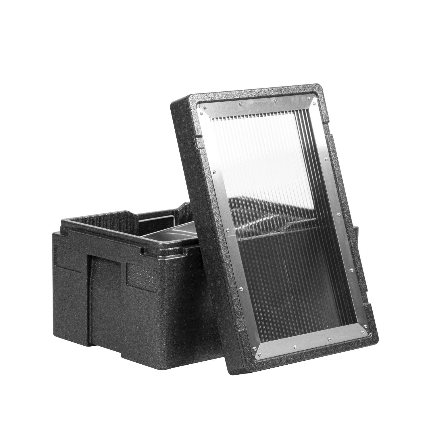 LYSON Fondeur de cire solaire EPP pour faire fondre la cire d'abeille - Cadre : D, LN-am, DNM, sandre - Dimensions intérieures du bac : 485 mm x 300 mm x 50 mm (L x l x H)