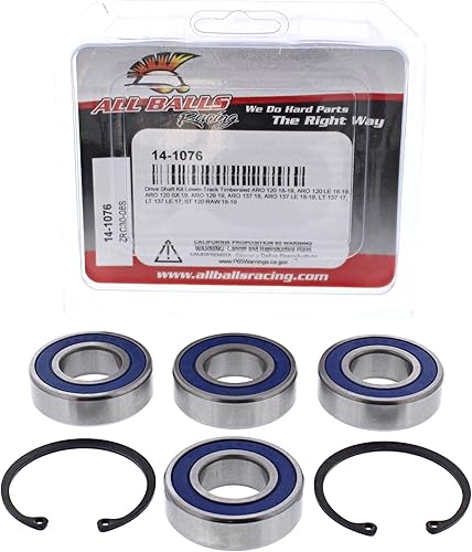 Miniatura 3 de All Balls Racing Kit de eje de moto de nieve 14-1076 compatible conrepuesto para Timbersled ARO120 2018-19, ARO120 LE 2018-19, ARO120 SX 2019, ARO