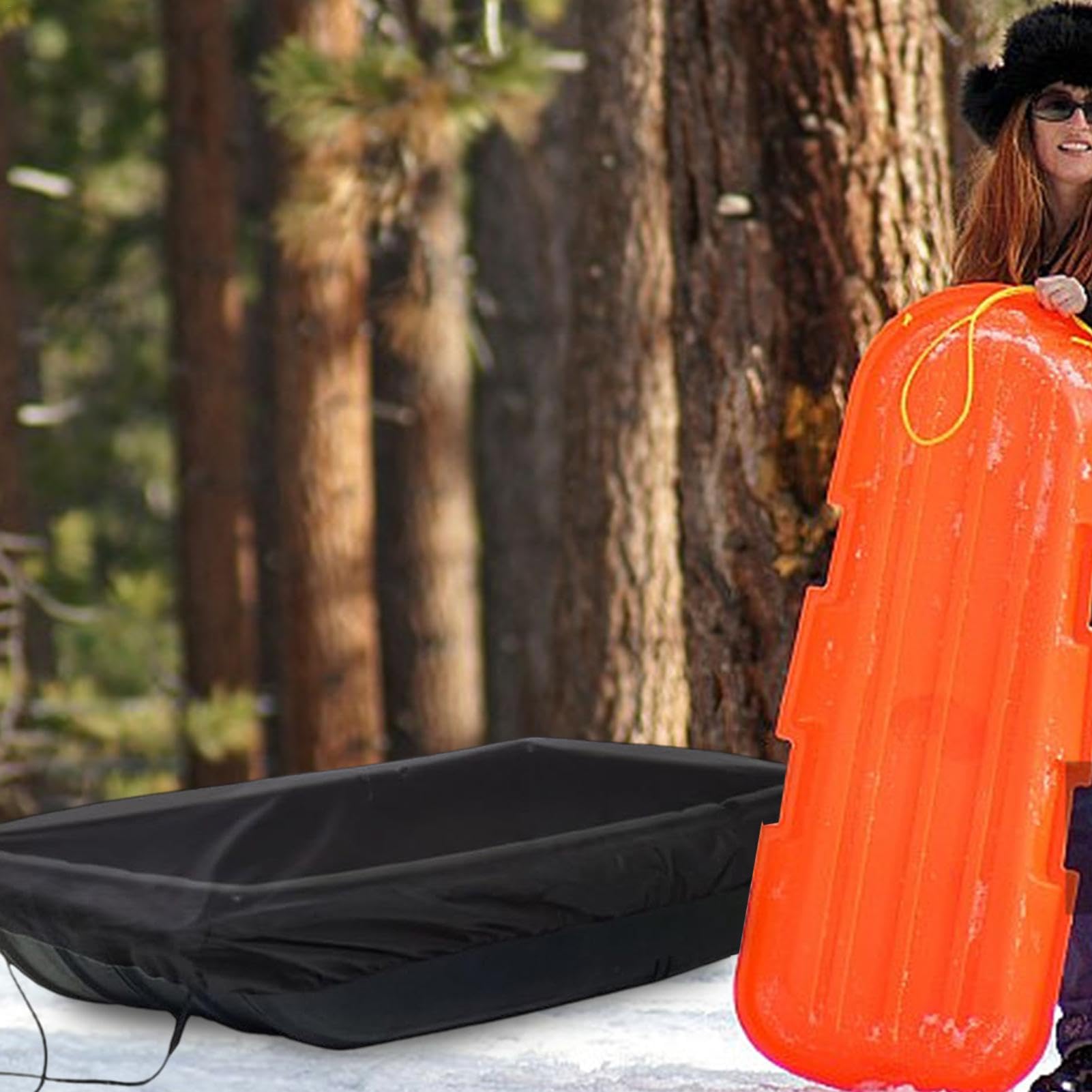 Protective Cover for Sled - Heavy Duty Travel Cover, Storage Organizer Sleeve | Waterproof Oxford Cloth Transport Cover, Snow, Rain, Dust, Mud Proof, Keeps Sled Safe During Storage and Transportation