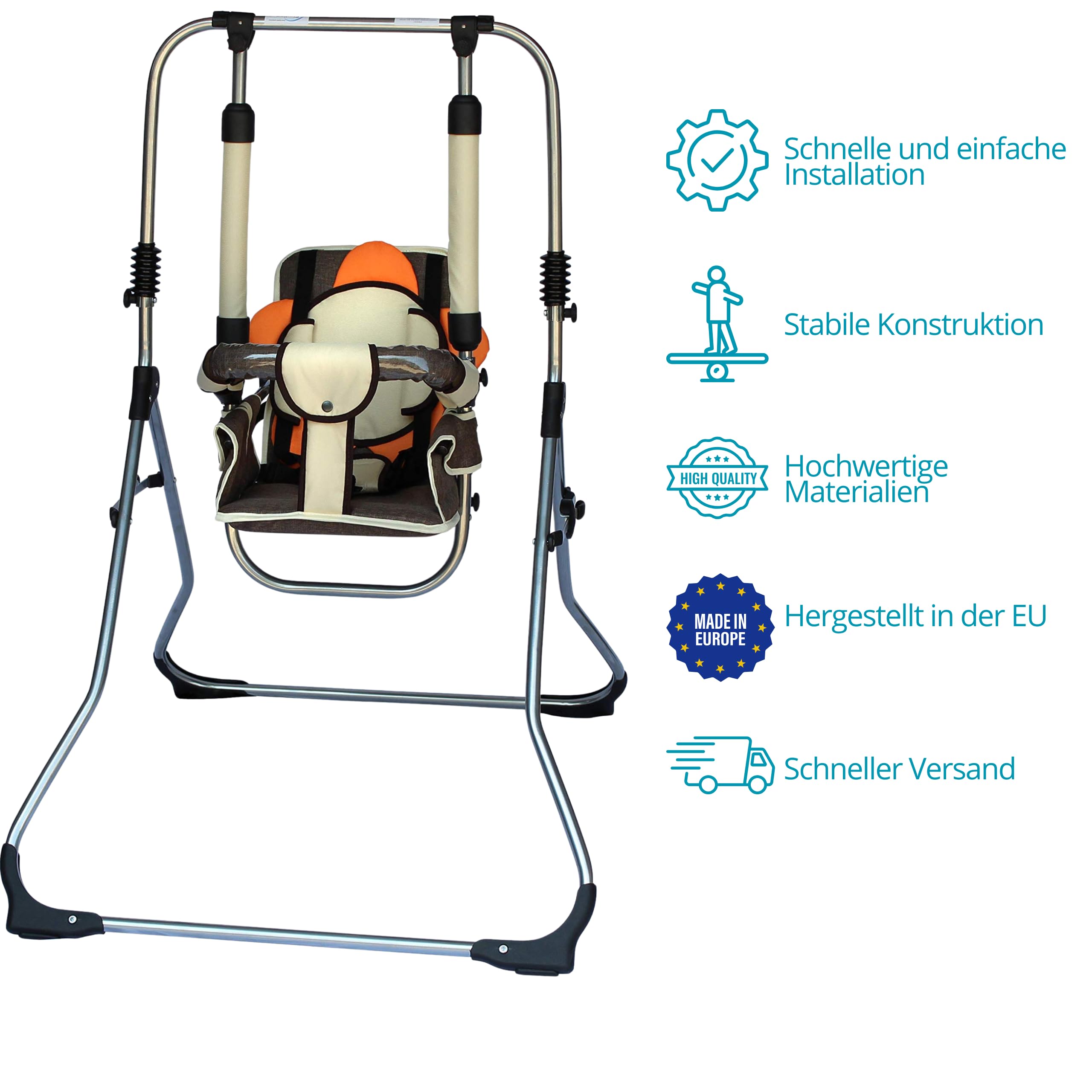 Ingenuity - Balançoire vibrante pour bébé avec mélodie 2en1 NASH