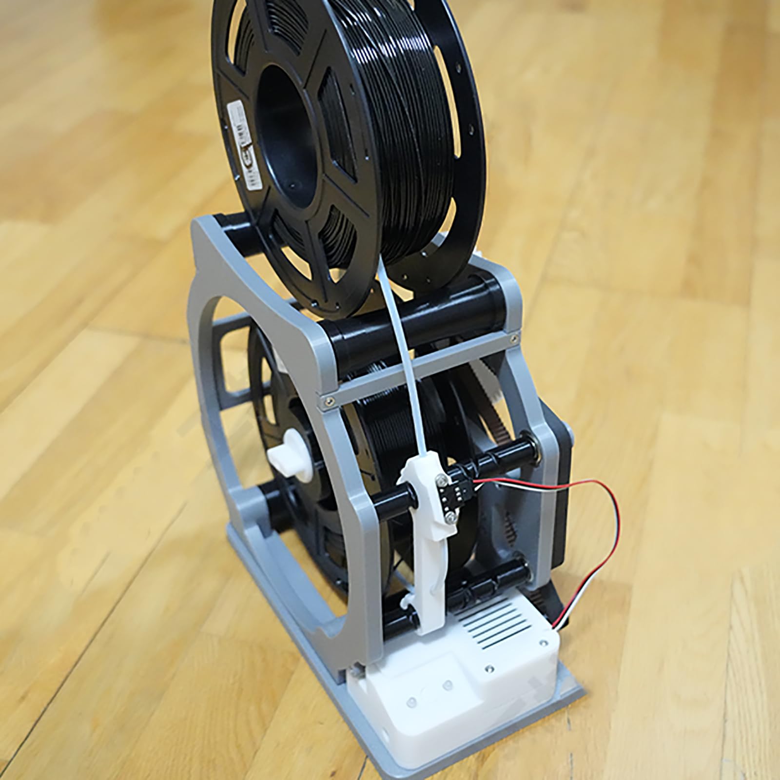 Elektryczny zwijacz szpuli, przemysłowy podkład filamentowy 3D, inteligentny rozruch i zatrzymanie dla szpuli 1 kg, idealnie nieplączone, do materiałów do drukowania 3D