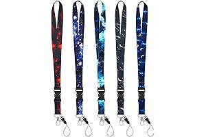 Champion Lanyards for Keys: 5 Pack Starry Sky Lanyards