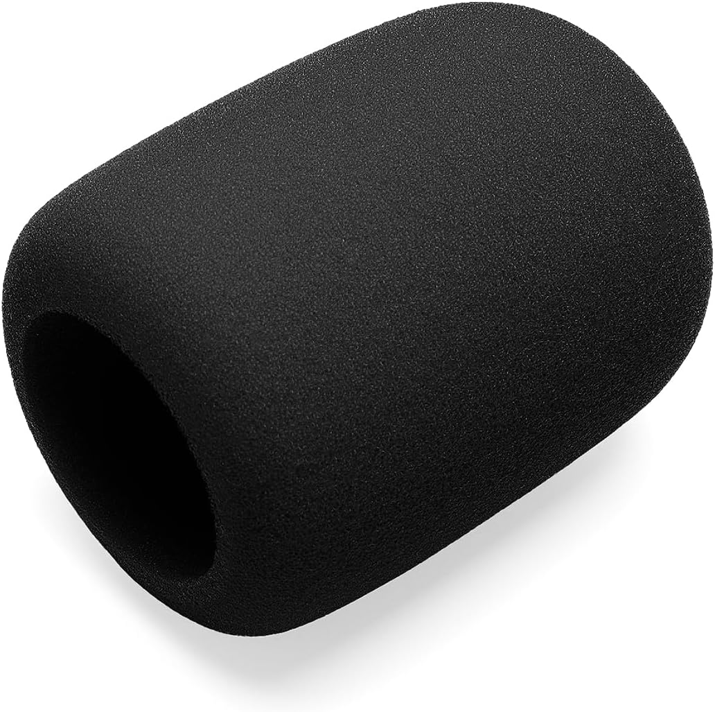 Foam Mic Cover Compatible with JBL PartyBox Wireless Mic Microphones, Wireless Two Microphone System, PartyBox Mic 100 Wird Microphone Sponge Windscreen Pop Filter 4-Pack, Black - Image 8