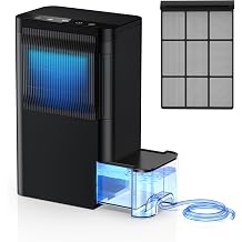 Dehumidifiers for Home 1500 Sq.Ft, 2.5L Tank, 35dB Quiet, New Rotary Technology Dehumidifier with Drain Hose, Works Down to 1&deg;C/34&deg;F, Auto Shutoff, Ideal for Basement Bedroom Bathroom RV Closet