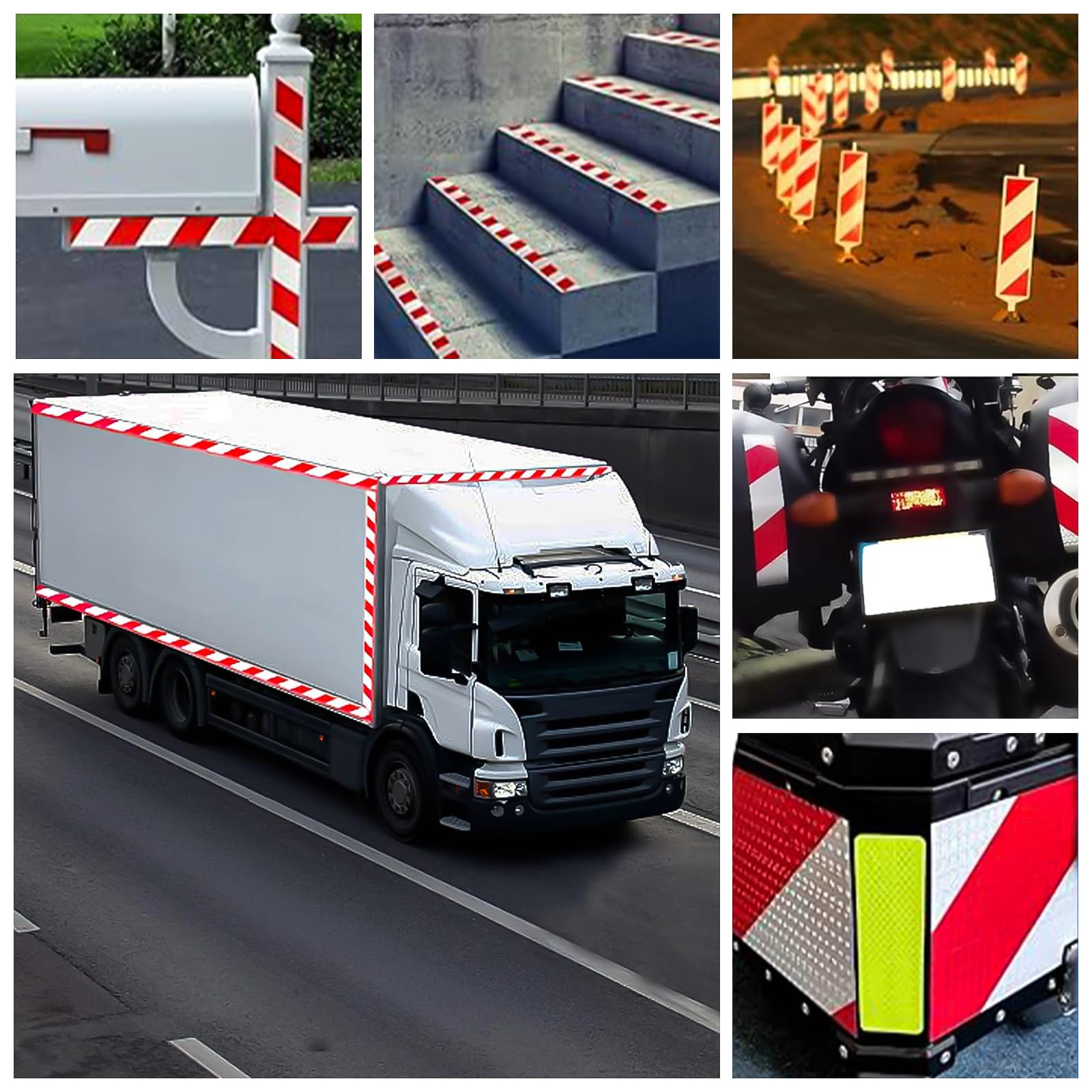 Nastro Riflettente Adesivo 5 Cm X 3 M Per Sicurezza Stradale - Rotolo Alta Visibilità Per Auto, Moto, Bici, Caschi E Rimorchi - Foto 6