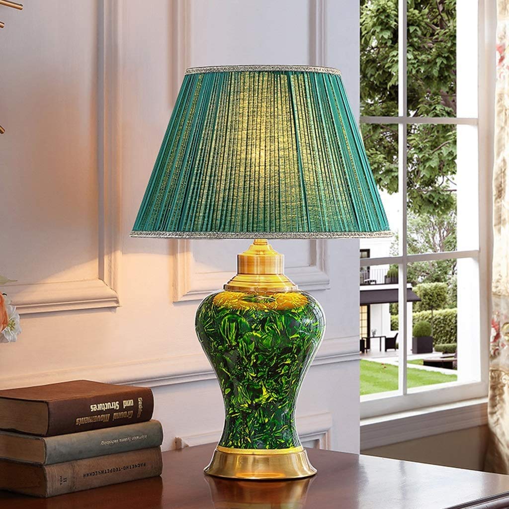 Ceramiczne lampy stołowe Lampa Lampka nocna do sypialni Salon Retro Lampy domowe Oświetlenie wewnętrzne Lampa stołowa