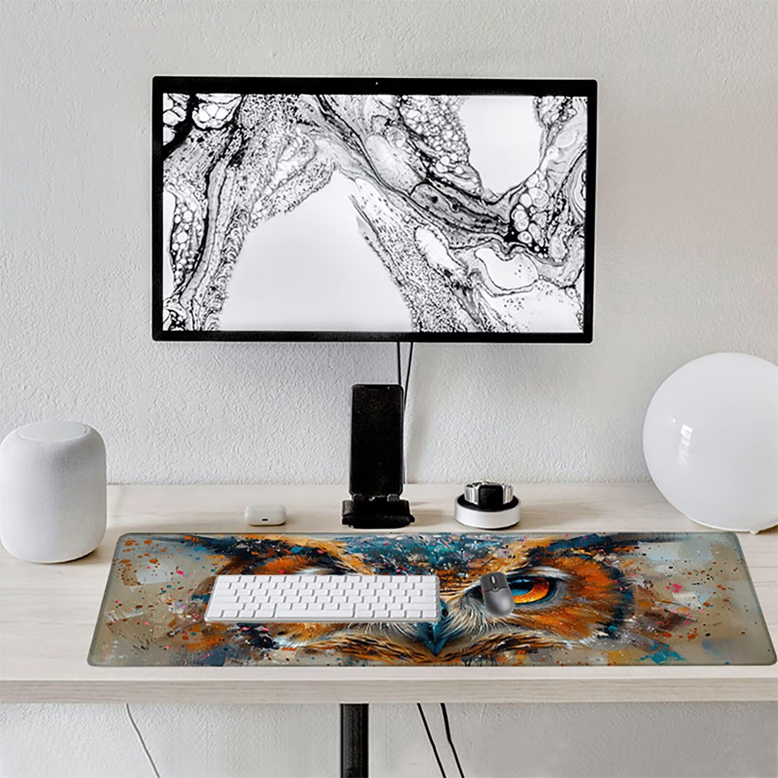 BúHo Alfombrilla Ratón Gaming XXL 1500x800 mm, Alfombrilla Gaming Amarillo Mousepad con Base de Goma Antideslizante, Impermeable Desk Mat para Teclado y Raton, Accesorios Gaming Regalos de Hombre 6-4