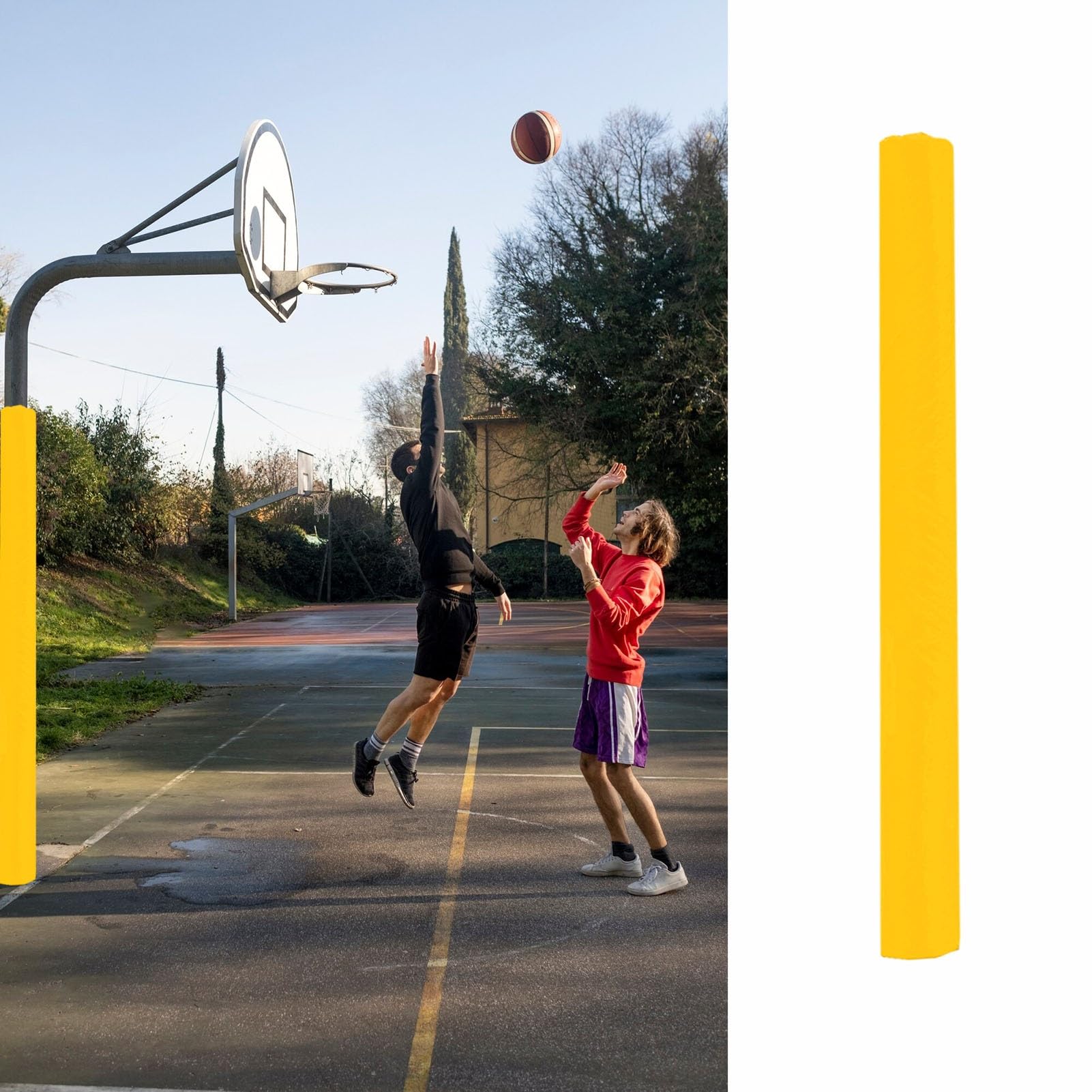 Imbottitura per Palo da Basket Protezione Canestro Personalizzabile Diametro Colore