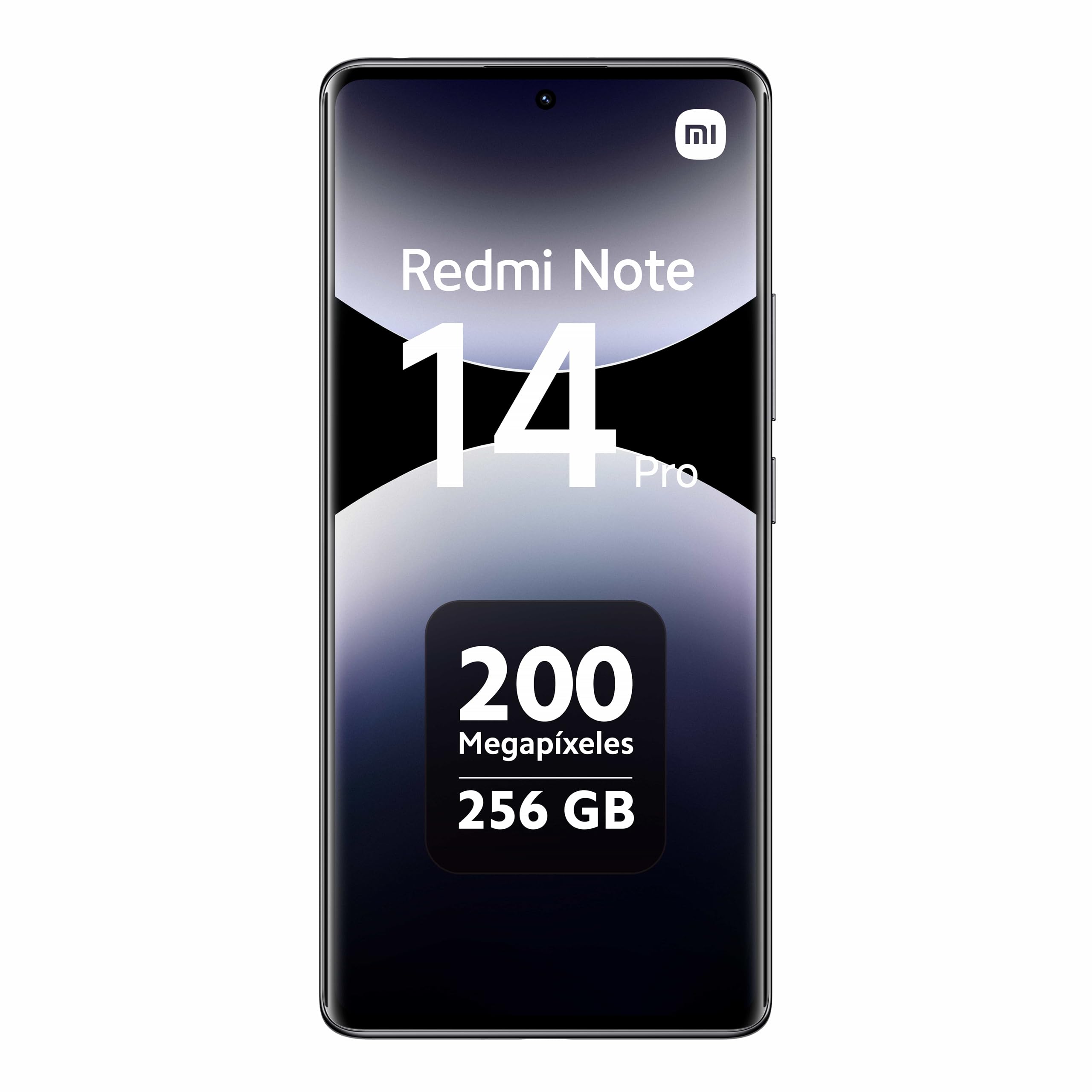 XIAOMI Redmi Note 14 Pro - Smartphone de 8+256GB, Pantalla de 6.67" AMOLED FHD+ 120Hz, MediaTek Helio G100-Ultra, cámara de 200MP, TurboCharge 45W, 5500 mAh, Cargador no Incluido, Negro (Versión ES)