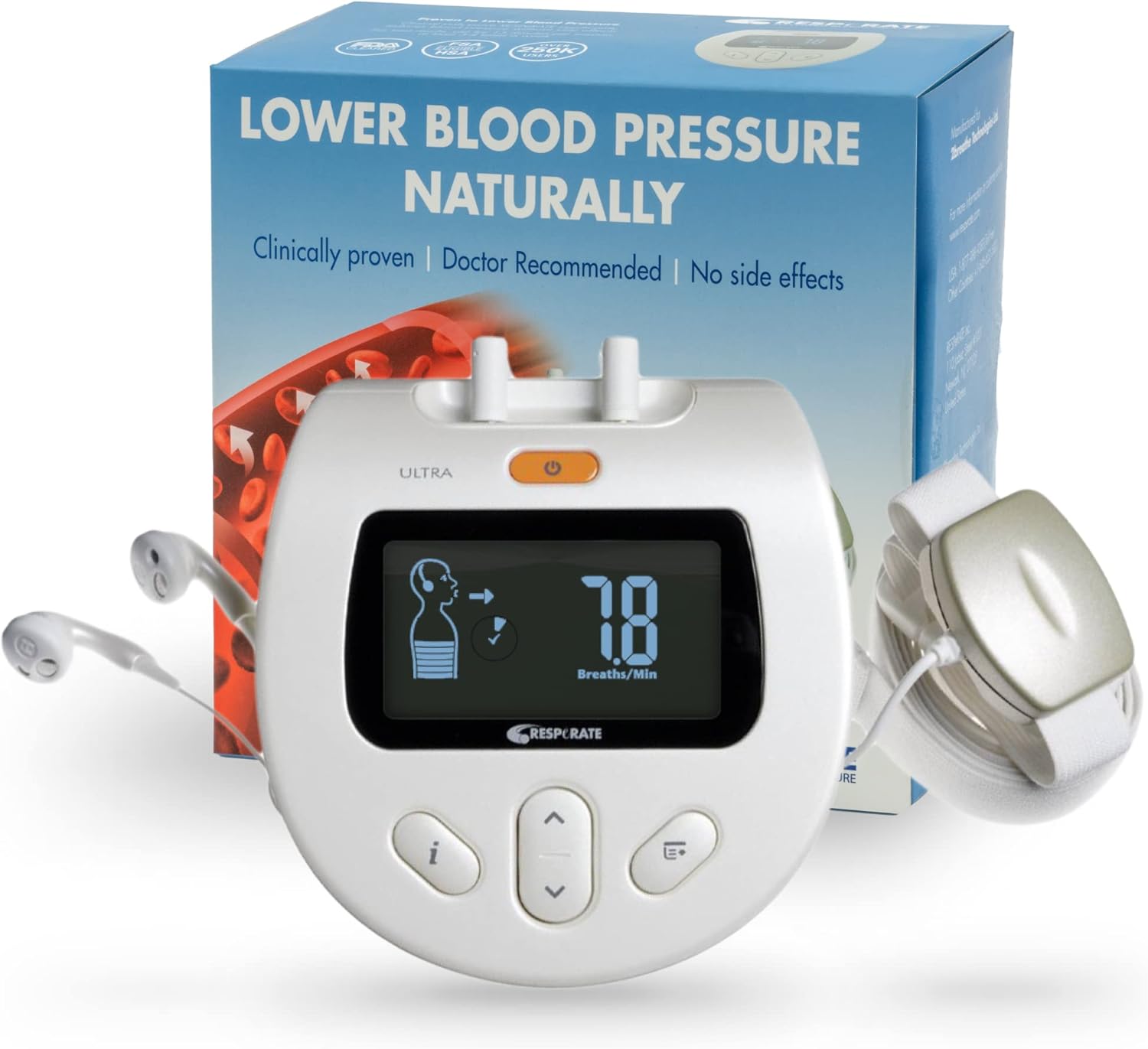 RESPeRATE Deluxe Duo Blood Stress Decreasing System – 2 -Particular person Appropriate, Backlit Display – Clinically Confirmed, Physician Beneficial – Simply 15 Minutes a Day Respiration Train