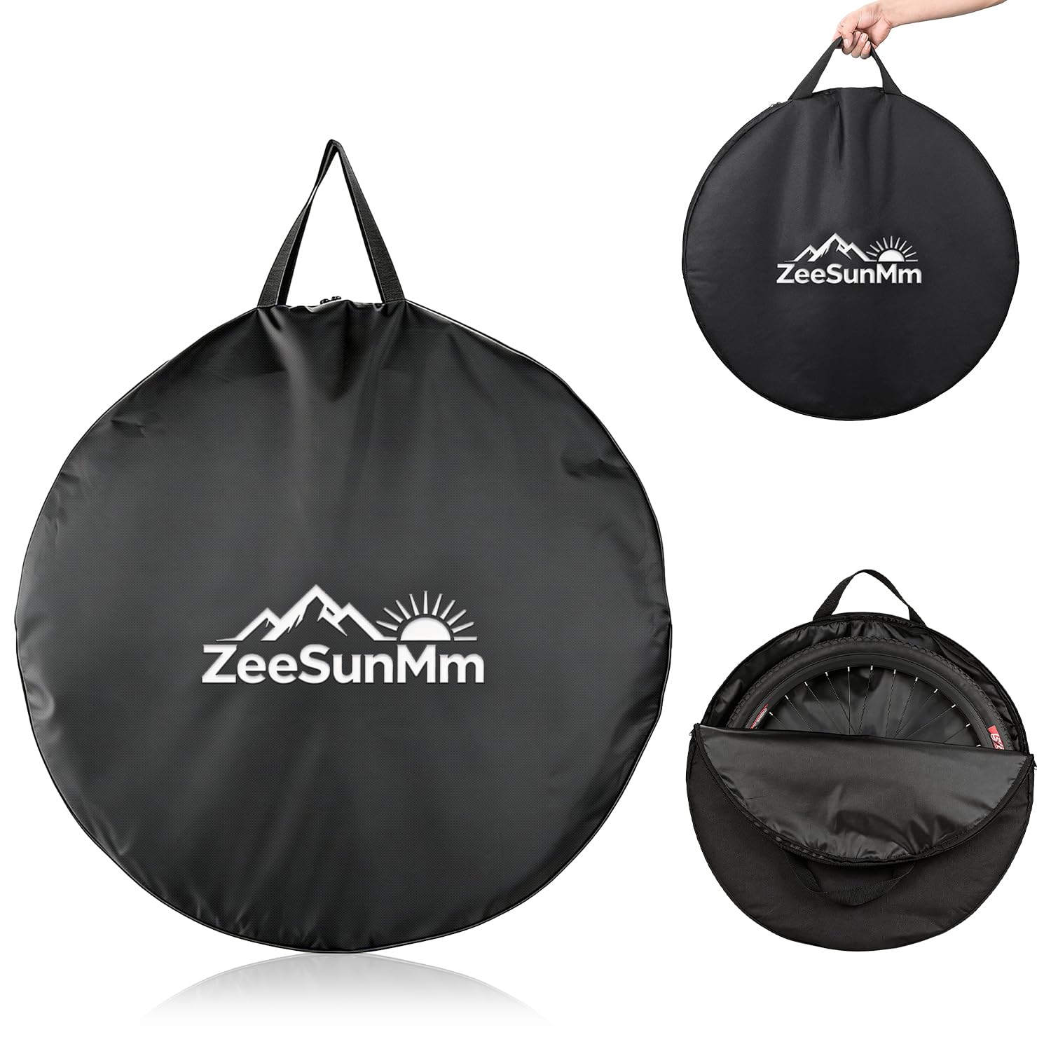 MTB Laufradtasche 29 Zoll wasserdicht – geeignet für 26/27,5/29 Zoll & 700C, verdickte Radtasche mit Tragegriff, Transporttasche für Rennrad und Mountainbike Radsatz