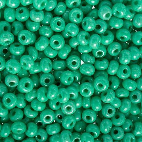 Miniatura 19 de John Bead Czech Glass Seed Beads 6/0 Ruby Silver Lined Beads for Jewelry Making Crafts, 23g Vial