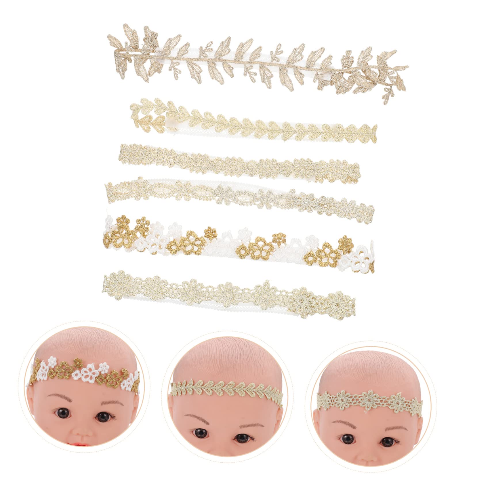 TOYANDONA Lot De 5 Accessoires Pour Cheveux De Bébé Motif Floral Couvre-chefs Confortables À Porter 6 Pièces X 5