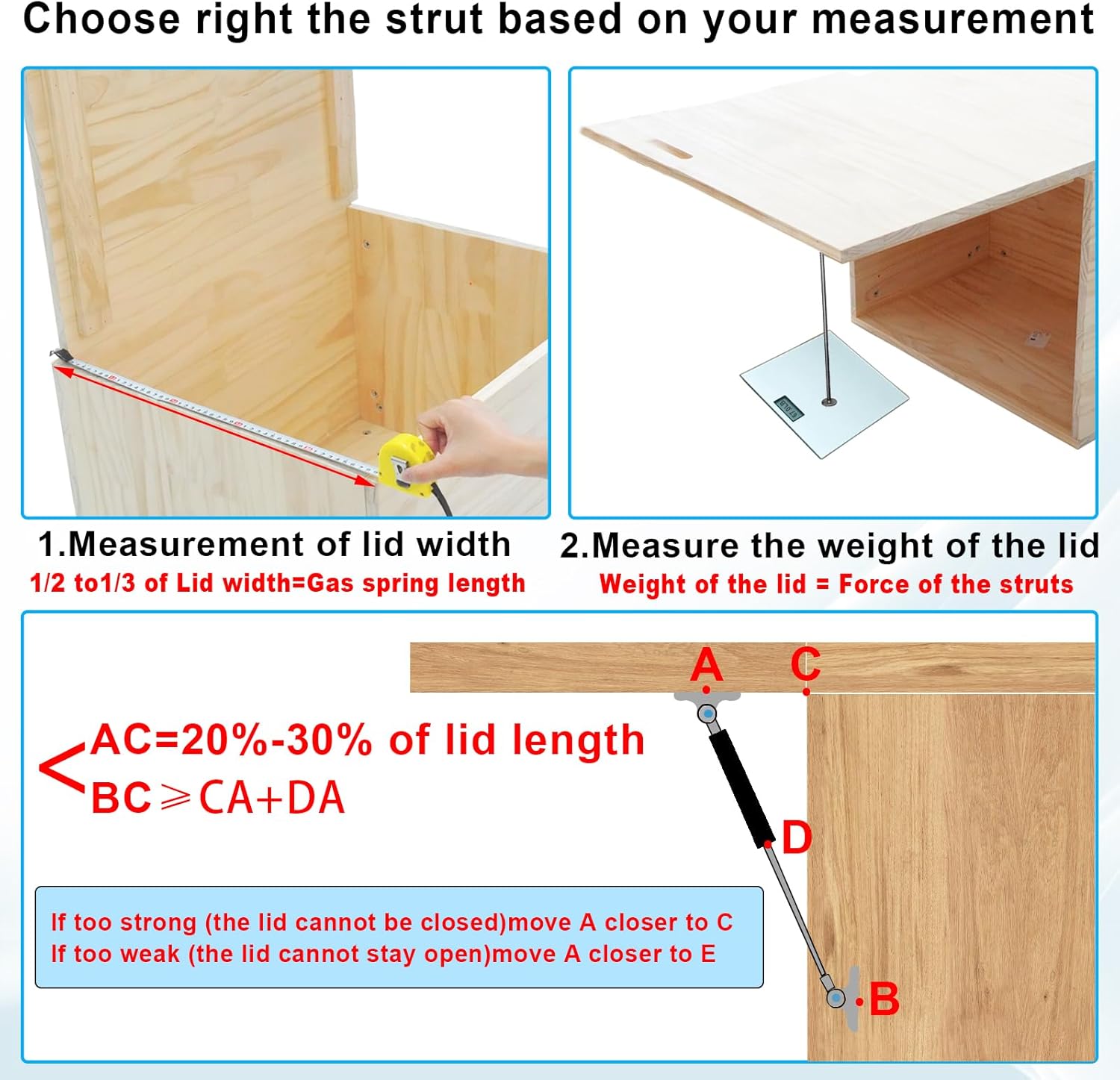 17in 120LB Gas Struts for Heavy Lid with L Mounting Bracket Gas Shocks Lift Lid Gas Cylinder for Cabinets Tool Box Camper RV Heavy-Duty Floor Hatch Trap Door 2Pcs(Support Weight 105-135lb)