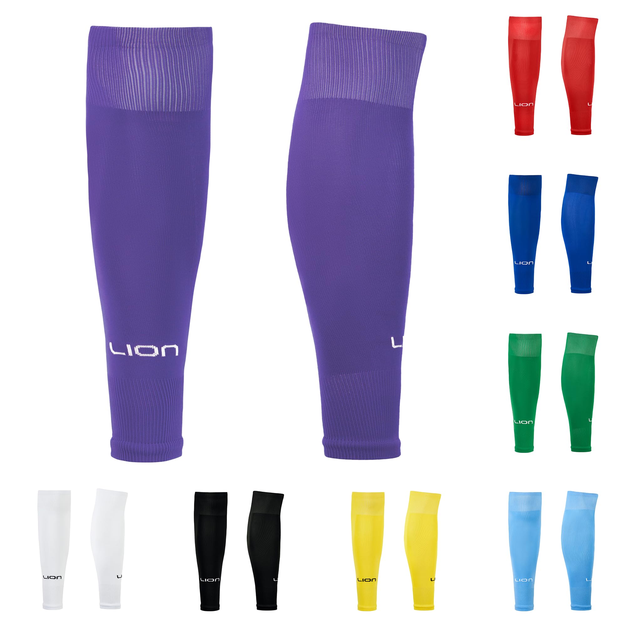 Lion Sportswear Football Sock Sleeves To Accompany Grip Socks Fits