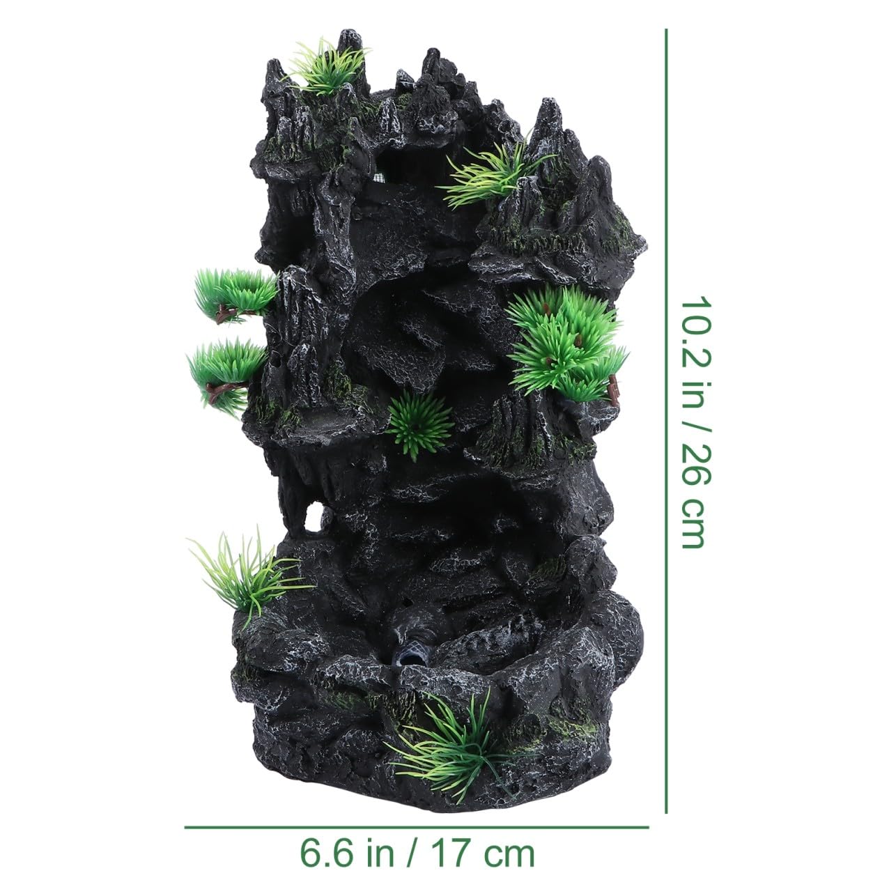 VILLCASE Décoration Aquarium Cascade De Mouvant Résine Ornement Unique pour Aquarium
